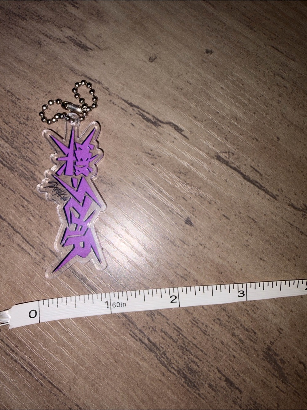 🆕💜 Stray Kids Purple Logo Acrylic Keychain – Never Used - Picture 5 of 7